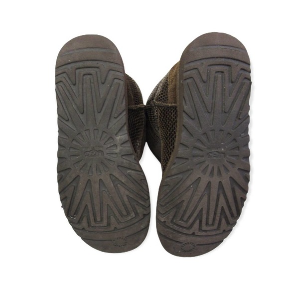 Ugg Australia Classic Tall Snake Print Size 6 Chocolate Brown Sheepskin 5864 - Picture 10 of 12